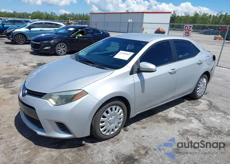 2015 Toyota Corolla Le из США, поврежденный, VIN 2T1BURHEXFC462694